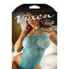 Vixen One Shoulder Stretch Lace Teddy Blue L/XL