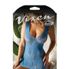 Vixen Out of the Blue Scoop Neck Stretch Knit Dress Blue L/XL