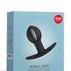 Fun Factory B Ball Uno Weighted Ball Butt Plug - Black/Grey