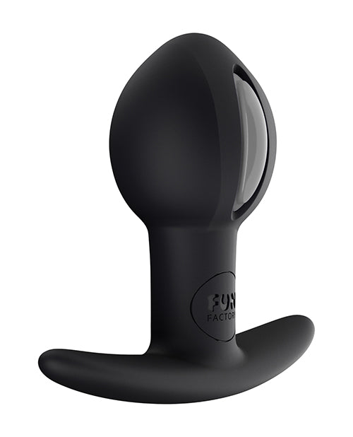 Fun Factory B Ball Uno Weighted Ball Butt Plug - Black/Grey