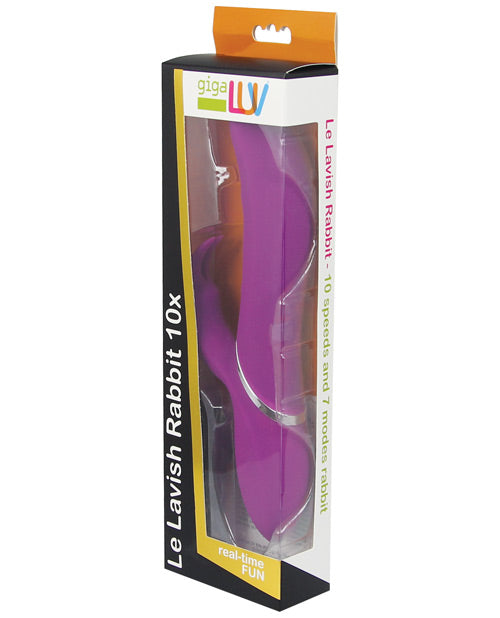 GigaLuv Rechargeable Le Lavish Rabbit 10 Functions - Purple