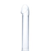 Glas 7" Realistic Head Glass Dildo - Clear