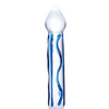 Glas 6.5" Tip Textured Glass Dildo