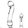Glas 6" Curved G-Spot Glass Dildo