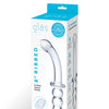 Glas 8" Ribbed G-Spot Glass Dildo