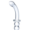 Glas 8" Ribbed G-Spot Glass Dildo