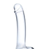 Glas 7" Realistic Curved Glass G-Spot Dildo