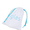 Glas 4" Beaded Glass Butt Plug w/Tapered Base - Clear