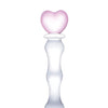 Glas 8" Sweetheart Glass Dildo - Pink/Clear
