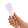 Glas 8" Sweetheart Glass Dildo - Pink/Clear
