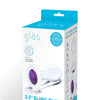 Glas 3.5" Bling Bling Glass Butt Plug - Clear