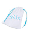 Glas 3.5" Bling Bling Glass Butt Plug - Clear