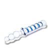 Glas 10" Twister Dual Ended Dildo - Blue