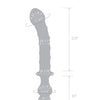 Glas 10" Twister Dual Ended Dildo - Blue