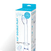 Glas 9.5" Double Play Dual Ended Dildo - Clear