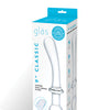 Glas 9" Classic Curved Dual Ended Dildo - Clear