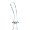 Glas 9" Classic Curved Dual Ended Dildo - Clear