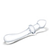 Glas 9" Classic Curved Dual Ended Dildo - Clear