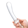 Glas 9" Classic Curved Dual Ended Dildo - Clear