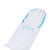 Glas 9" Classic Curved Dual Ended Dildo - Clear