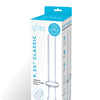 Glas 9.25" Classic Smooth Dual Ended Dildo - Clear