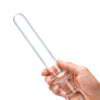 Glas 9.25" Classic Smooth Dual Ended Dildo - Clear