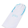 Glas 12" Double Ended Glass Dildo w/Anal Beads - Clear