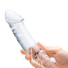 Glas 10.5" Realistic Girthy Glass Double Dong - Clear