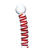 Glas 10" Mr. Swirly Dildo - Red