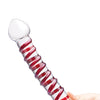 Glas 10" Mr. Swirly Dildo - Red