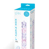 Glas 9" Purple Rose Nubby Glass Dildo - Purple/Pink