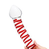 Glas 8" Mr. Swirly Glass Dildo - Red