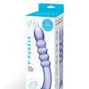 Glas Purple Rain Ribbed Glass Dildo