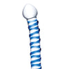Glas Spiral Glass Dildo - Blue