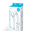 Glas 2 pc G-Spot Pleasure Glass Dildo Set - Clear