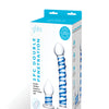 Glas 2 pc Double Penetration Glass Swirly Dildo & Buttplug Set - Clear