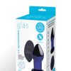 Glas 3.5" Rechargeable Vibrating Butt Plug - Blue