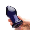 Glas 3.5" Rechargeable Vibrating Butt Plug - Blue
