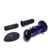 Glas 4" Rechargeable Vibrating Dotted G Spot/P Spot Plug - Blue