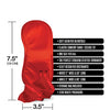 Naughty List Gift Satin Blindfold Wrist & Ankle Sash - Red
