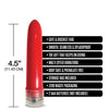 Pleasure Package I Didn't Know Your Size 4" Multi Speed Vibe  - Red
