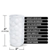 Pleasure Package Use w/Caution Tight Textured Stroker - White