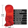 Pleasure Package We're Going to Need a Safe Word Satin Blind Fold, Wrist & Ankle Sash - Red