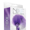 Nixie Metal Butt Plug w/Faux Fur Tail - Purple Metallic