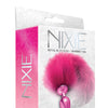 Nixie Metal Butt Plug w/Faux Fur Tail - Pink Metallic