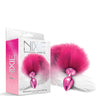 Nixie Metal Butt Plug w/Faux Fur Tail - Pink Metallic