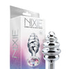 Nixie Honey Dipper Ribbed Metal Rainbow Jeweled Butt Plug - Medium