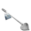 Nixie Flaming Heart Riding Crop - Silver