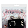 Strapped Plush Restraints Fur Lined Leather Cuffs - Black
