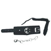 Strapped Plush Restraints Fur Lined Leather Cuffs - Black